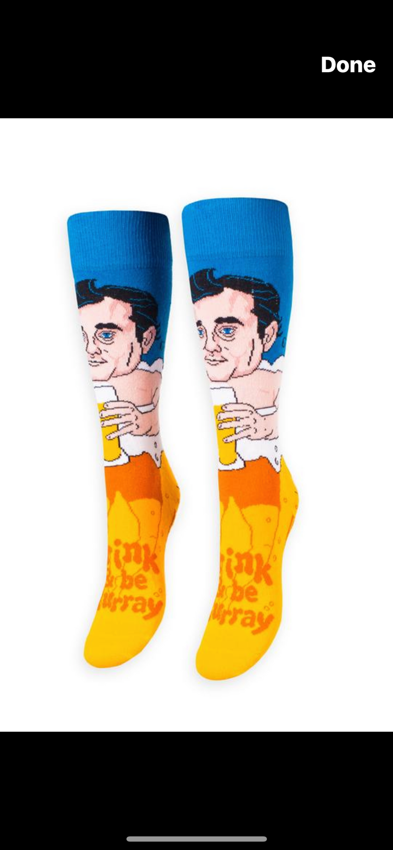 Freaker Feet Socks- Drink and Be Murray - WILD FLIER GIFTS AND APPAREL