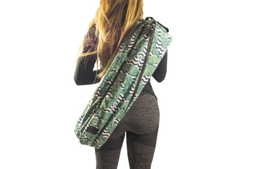 EcoStrength Botanical Leaf Yoga Mat Sling Bag - WILD FLIER GIFTS AND APPAREL